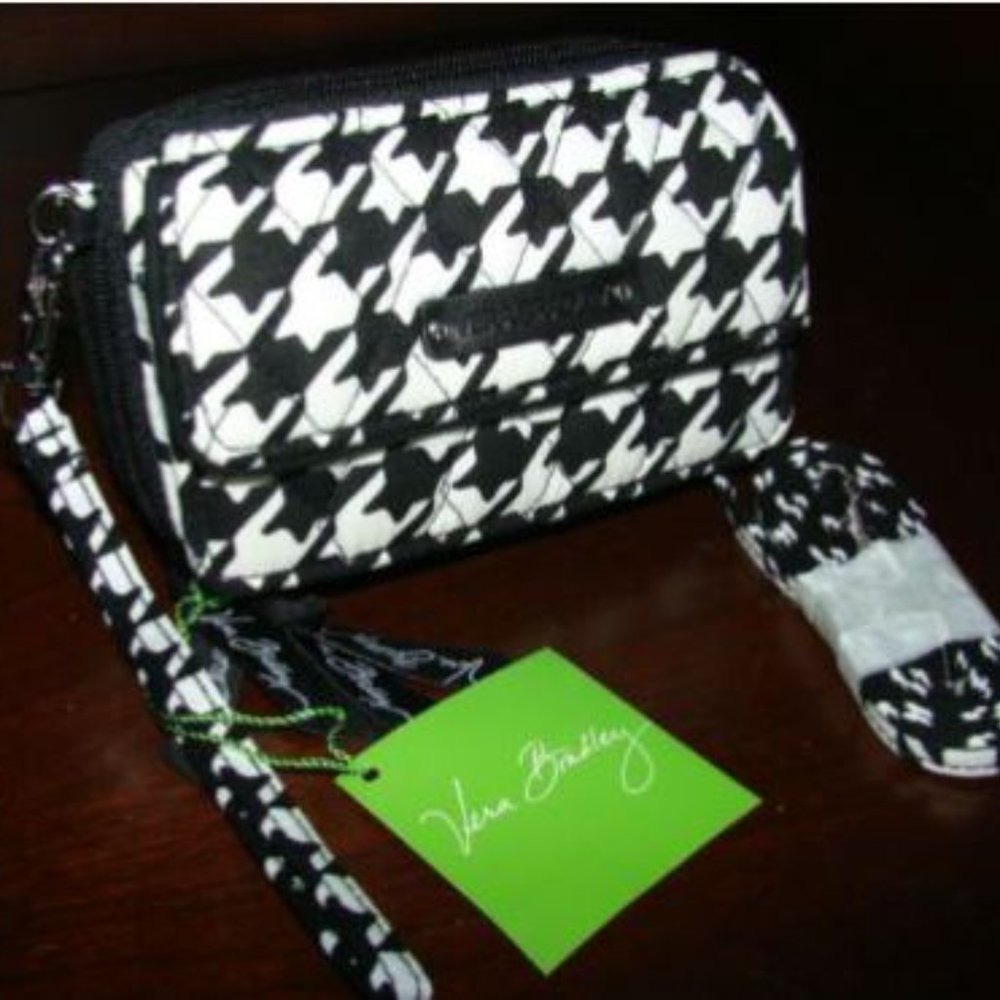 Vera Bradley All in One Crossbody Wristlet Midnight Houndstooth NWT